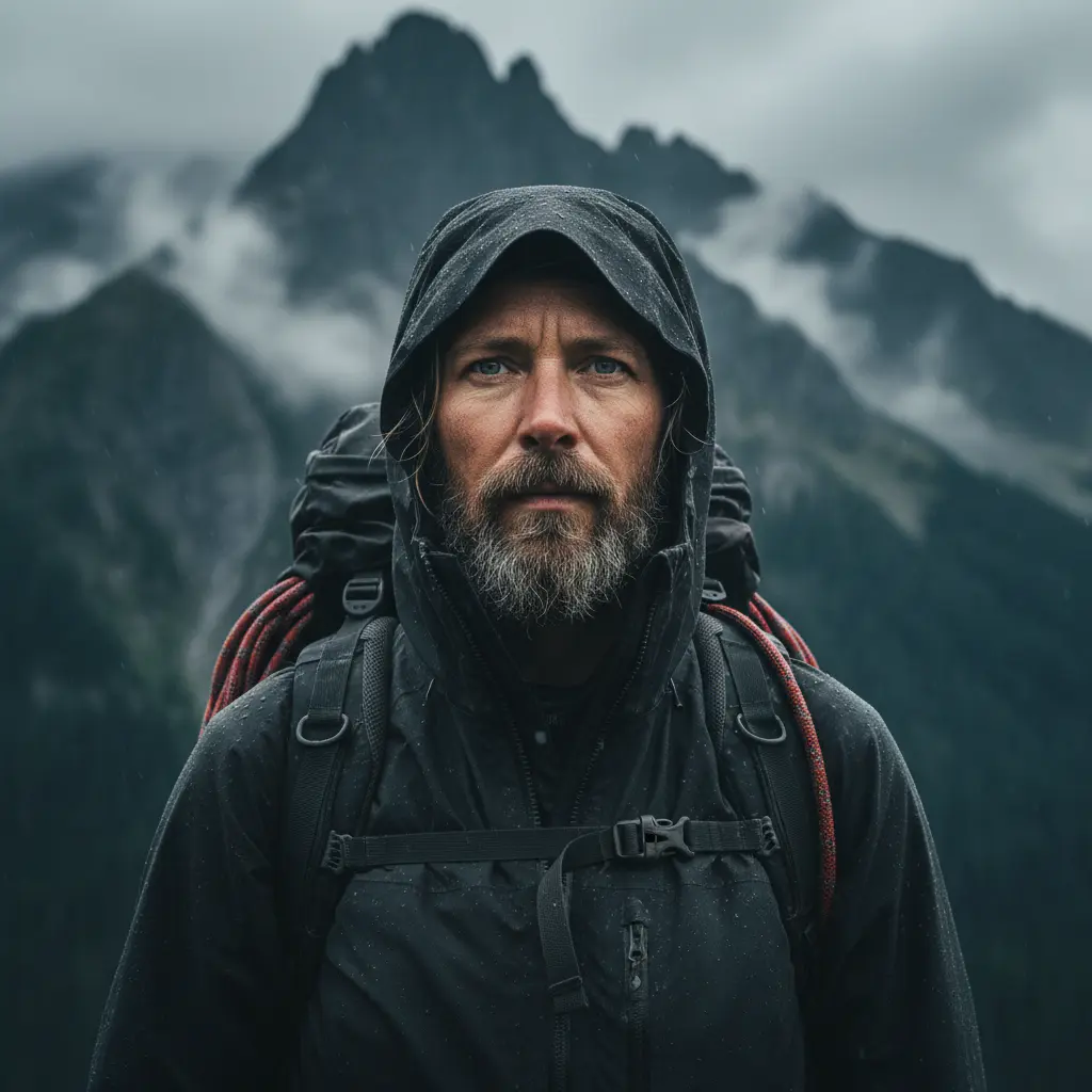 Portrait of adventure guide