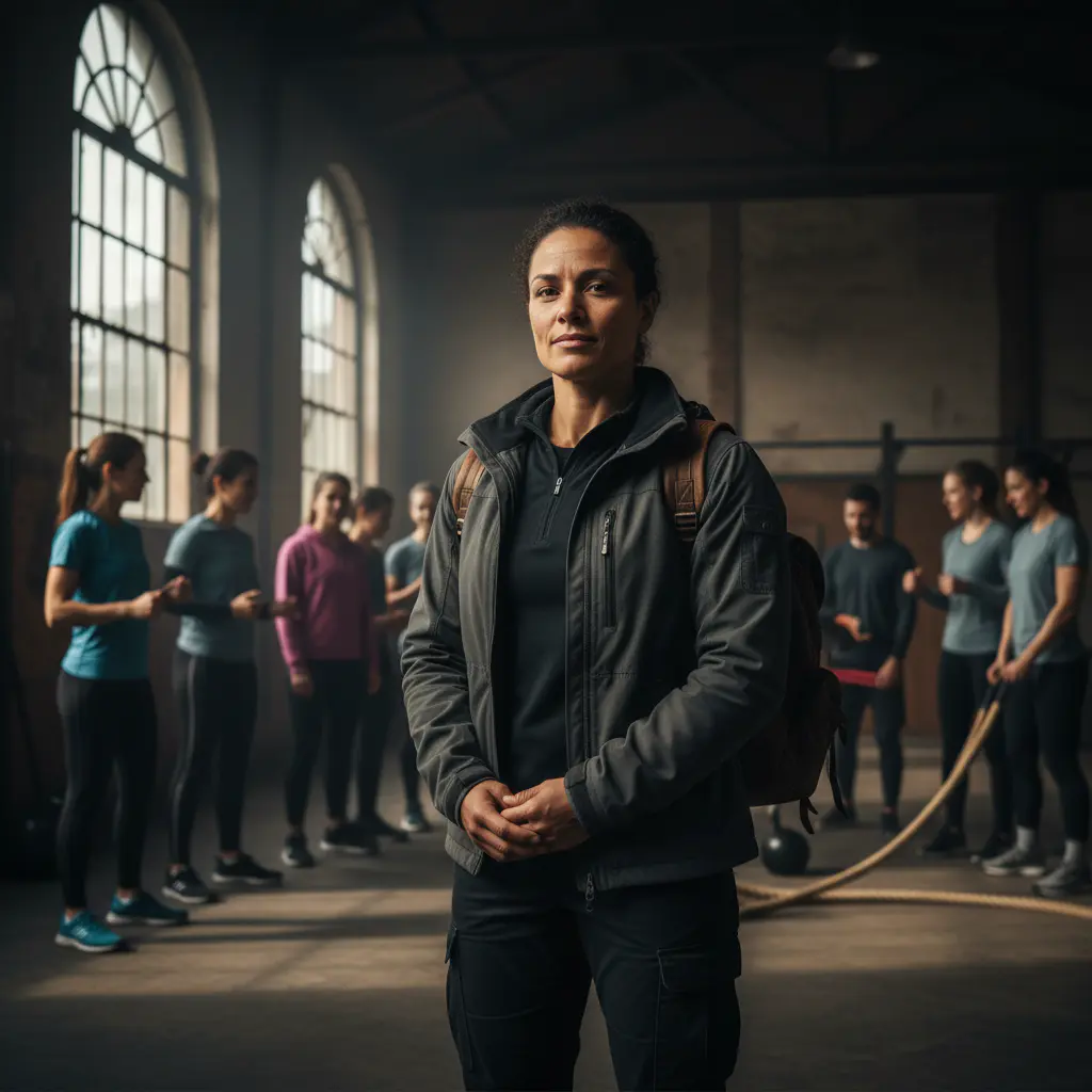 Portrait of group activity leader